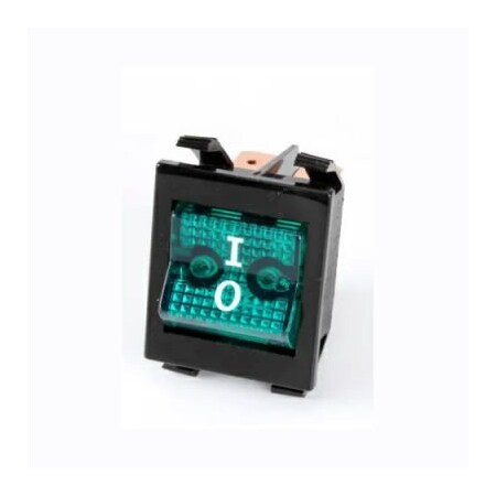 Allpoints Allpoints 8013230 Switch, Rocker, 250V, Green, Dpst For Hatco Corp 8013230